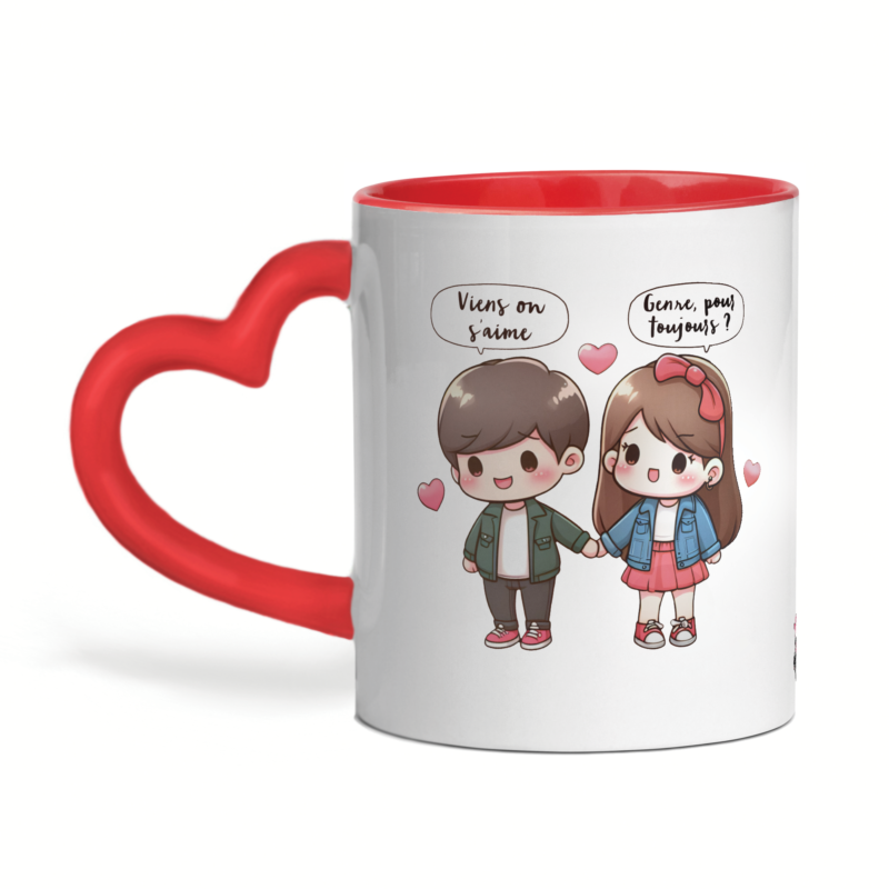 Mug céramique cœur viens on s'aime – Image 3