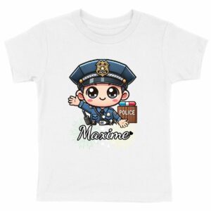 T-shirt Enfant Epais - Florie - Policier - Maxime 2