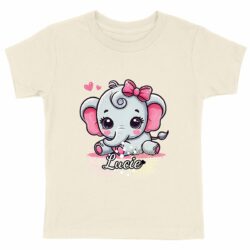 T-shirt Enfant Epais - Florie - Elephant - Lucie 1
