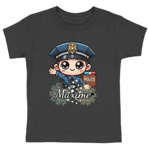 T-shirt Enfant Epais - Florie - Policier - Maxime 2
