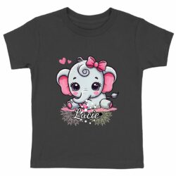 T-shirt Enfant Epais - Florie - Elephant - Lucie 1