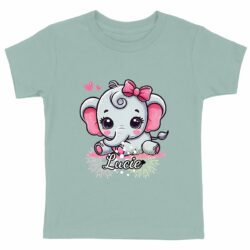 T-shirt Enfant Epais - Florie - Elephant - Lucie 1