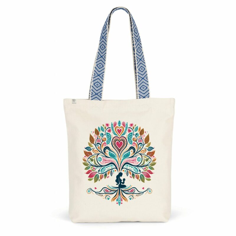 Totebag ethnique - fête des mères - arbre
