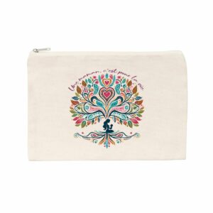 Pochette en coton recyclé - fête des mère - arbre 2