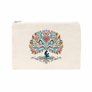 Pochette en coton recyclé - fête des mère - arbre